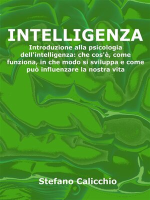 cover image of Intelligenza